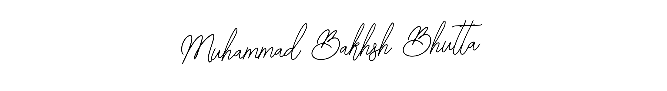 Design your own signature with our free online signature maker. With this signature software, you can create a handwritten (Bearetta-2O07w) signature for name Muhammad Bakhsh Bhutta. Muhammad Bakhsh Bhutta signature style 12 images and pictures png