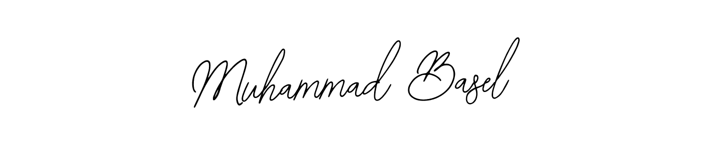 Bearetta-2O07w is a professional signature style that is perfect for those who want to add a touch of class to their signature. It is also a great choice for those who want to make their signature more unique. Get Muhammad Basel name to fancy signature for free. Muhammad Basel signature style 12 images and pictures png