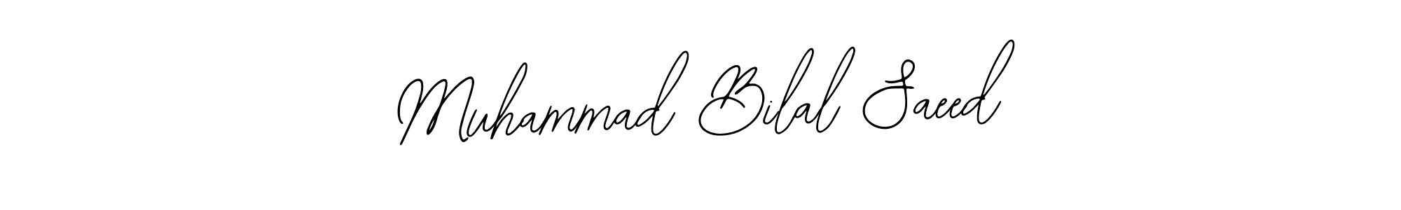 The best way (Bearetta-2O07w) to make a short signature is to pick only two or three words in your name. The name Muhammad Bilal Saeed include a total of six letters. For converting this name. Muhammad Bilal Saeed signature style 12 images and pictures png