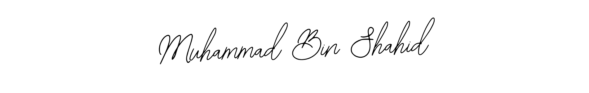 Use a signature maker to create a handwritten signature online. With this signature software, you can design (Bearetta-2O07w) your own signature for name Muhammad Bin Shahid. Muhammad Bin Shahid signature style 12 images and pictures png