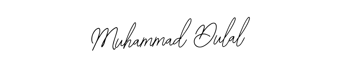 Bearetta-2O07w is a professional signature style that is perfect for those who want to add a touch of class to their signature. It is also a great choice for those who want to make their signature more unique. Get Muhammad Dulal name to fancy signature for free. Muhammad Dulal signature style 12 images and pictures png