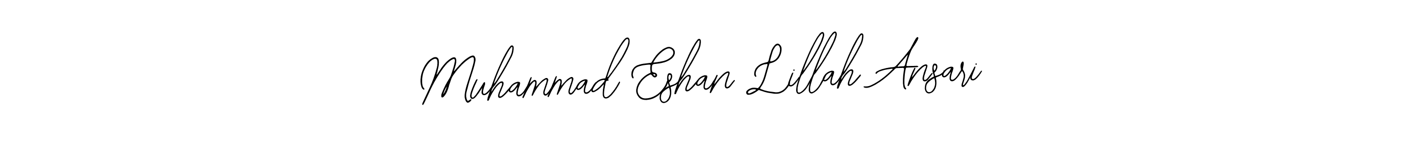 This is the best signature style for the Muhammad Eshan Lillah Ansari name. Also you like these signature font (Bearetta-2O07w). Mix name signature. Muhammad Eshan Lillah Ansari signature style 12 images and pictures png