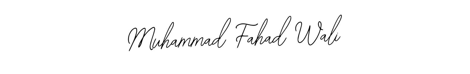Bearetta-2O07w is a professional signature style that is perfect for those who want to add a touch of class to their signature. It is also a great choice for those who want to make their signature more unique. Get Muhammad Fahad Wali name to fancy signature for free. Muhammad Fahad Wali signature style 12 images and pictures png