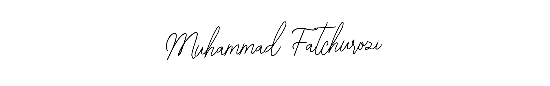 How to make Muhammad Fatchurozi name signature. Use Bearetta-2O07w style for creating short signs online. This is the latest handwritten sign. Muhammad Fatchurozi signature style 12 images and pictures png
