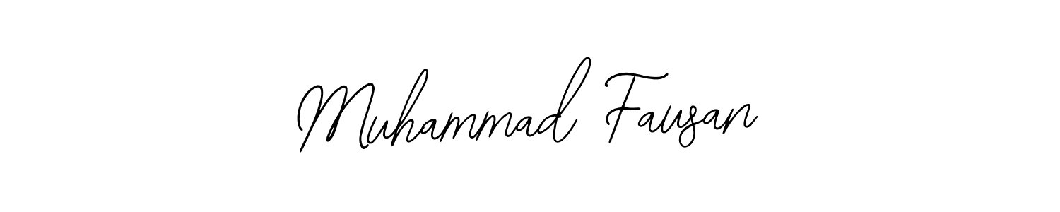 if you are searching for the best signature style for your name Muhammad Fausan. so please give up your signature search. here we have designed multiple signature styles  using Bearetta-2O07w. Muhammad Fausan signature style 12 images and pictures png