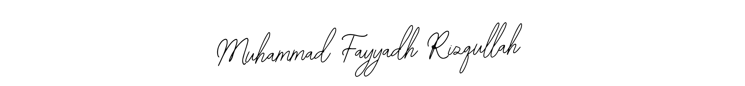 How to make Muhammad Fayyadh Rizqullah name signature. Use Bearetta-2O07w style for creating short signs online. This is the latest handwritten sign. Muhammad Fayyadh Rizqullah signature style 12 images and pictures png