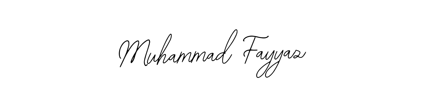 How to make Muhammad Fayyaz name signature. Use Bearetta-2O07w style for creating short signs online. This is the latest handwritten sign. Muhammad Fayyaz signature style 12 images and pictures png