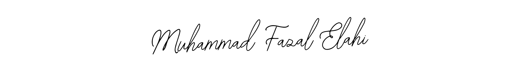 Use a signature maker to create a handwritten signature online. With this signature software, you can design (Bearetta-2O07w) your own signature for name Muhammad Fazal Elahi. Muhammad Fazal Elahi signature style 12 images and pictures png