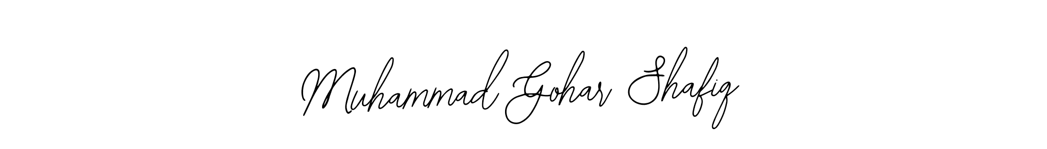 Also You can easily find your signature by using the search form. We will create Muhammad Gohar Shafiq name handwritten signature images for you free of cost using Bearetta-2O07w sign style. Muhammad Gohar Shafiq signature style 12 images and pictures png