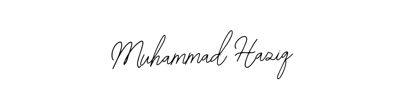 Also we have Muhammad Haziq name is the best signature style. Create professional handwritten signature collection using Bearetta-2O07w autograph style. Muhammad Haziq signature style 12 images and pictures png