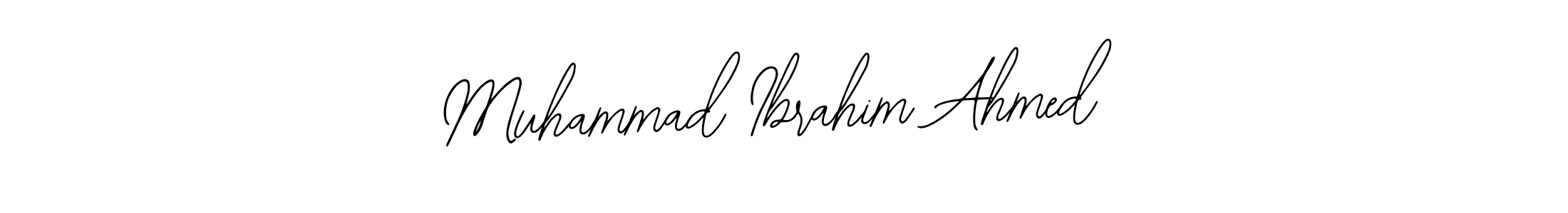 The best way (Bearetta-2O07w) to make a short signature is to pick only two or three words in your name. The name Muhammad Ibrahim Ahmed include a total of six letters. For converting this name. Muhammad Ibrahim Ahmed signature style 12 images and pictures png