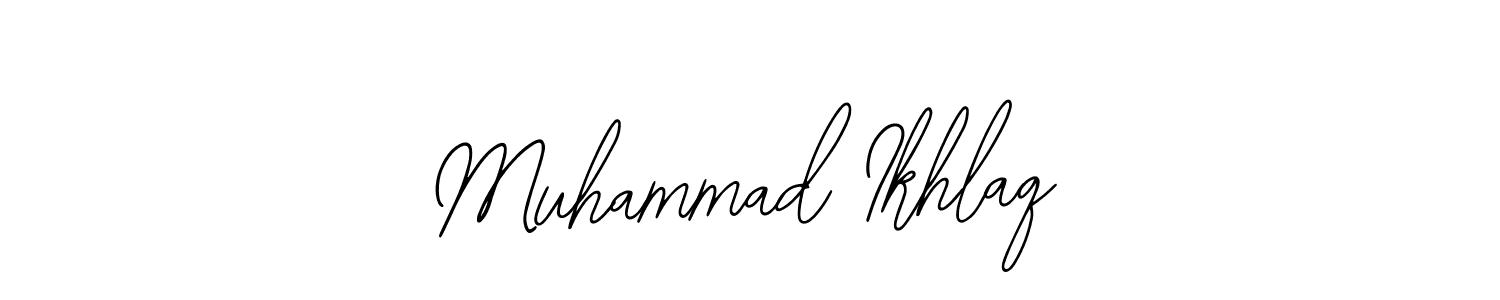 Also You can easily find your signature by using the search form. We will create Muhammad Ikhlaq name handwritten signature images for you free of cost using Bearetta-2O07w sign style. Muhammad Ikhlaq signature style 12 images and pictures png