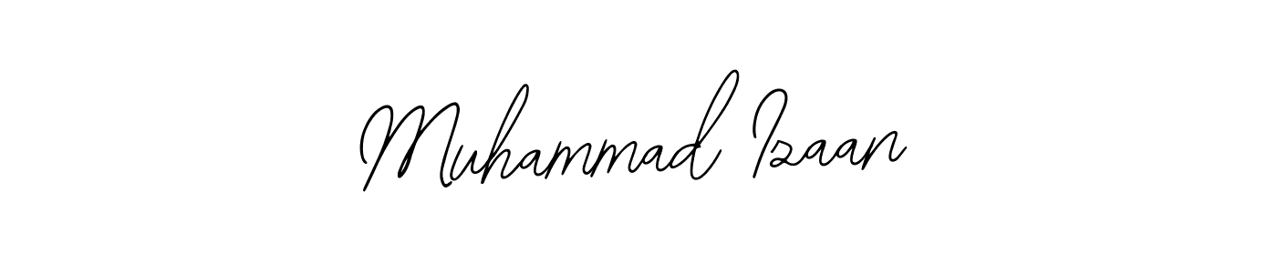 How to make Muhammad Izaan name signature. Use Bearetta-2O07w style for creating short signs online. This is the latest handwritten sign. Muhammad Izaan signature style 12 images and pictures png