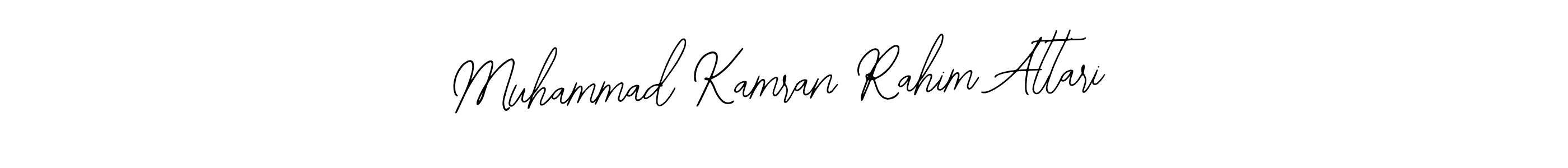 Also You can easily find your signature by using the search form. We will create Muhammad Kamran Rahim Attari name handwritten signature images for you free of cost using Bearetta-2O07w sign style. Muhammad Kamran Rahim Attari signature style 12 images and pictures png