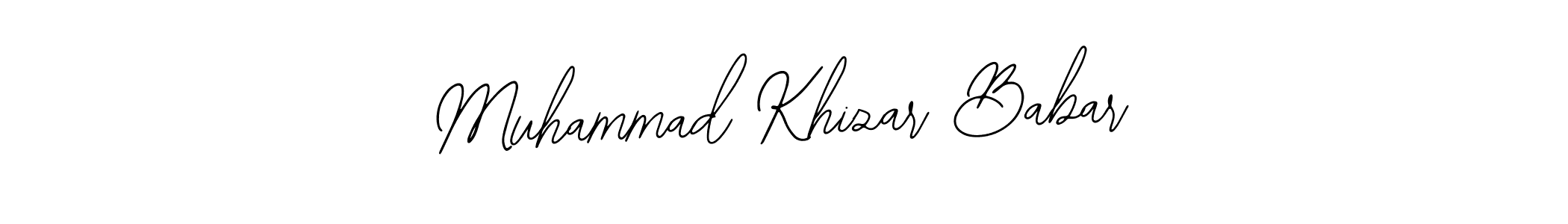 How to Draw Muhammad Khizar Babar signature style? Bearetta-2O07w is a latest design signature styles for name Muhammad Khizar Babar. Muhammad Khizar Babar signature style 12 images and pictures png