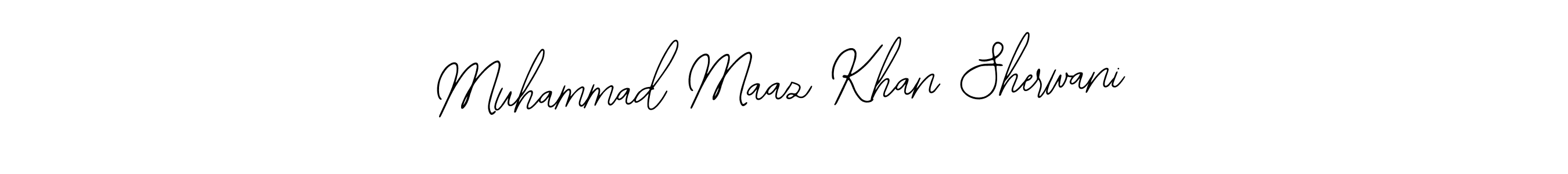 Design your own signature with our free online signature maker. With this signature software, you can create a handwritten (Bearetta-2O07w) signature for name Muhammad Maaz Khan Sherwani. Muhammad Maaz Khan Sherwani signature style 12 images and pictures png