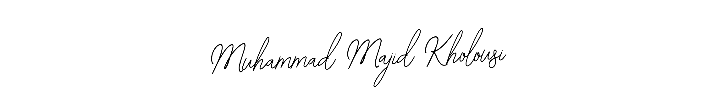 How to make Muhammad Majid Kholousi name signature. Use Bearetta-2O07w style for creating short signs online. This is the latest handwritten sign. Muhammad Majid Kholousi signature style 12 images and pictures png