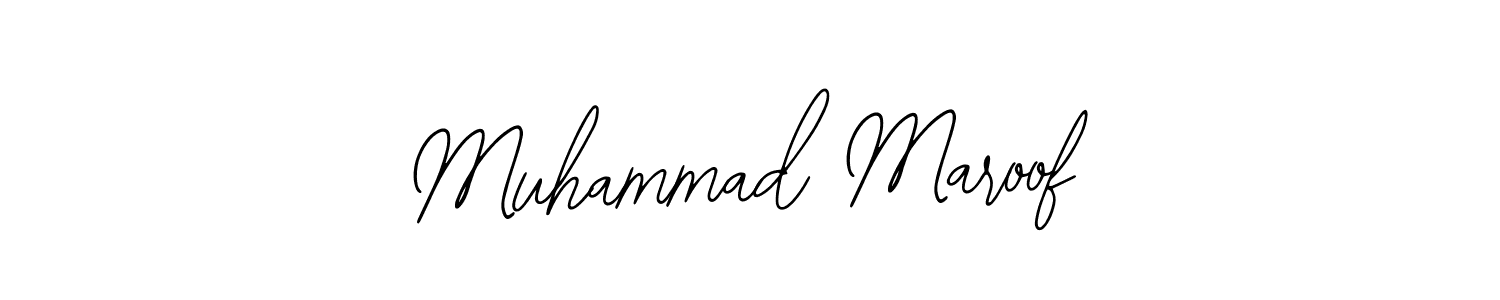 Make a beautiful signature design for name Muhammad Maroof. With this signature (Bearetta-2O07w) style, you can create a handwritten signature for free. Muhammad Maroof signature style 12 images and pictures png