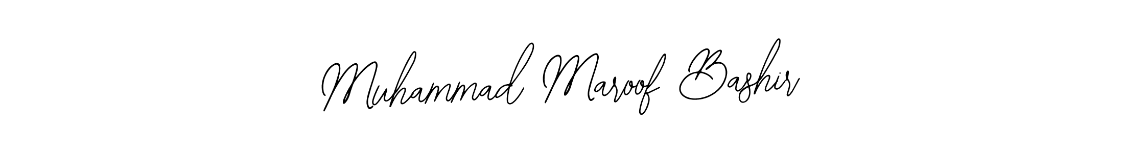 Also You can easily find your signature by using the search form. We will create Muhammad Maroof Bashir name handwritten signature images for you free of cost using Bearetta-2O07w sign style. Muhammad Maroof Bashir signature style 12 images and pictures png