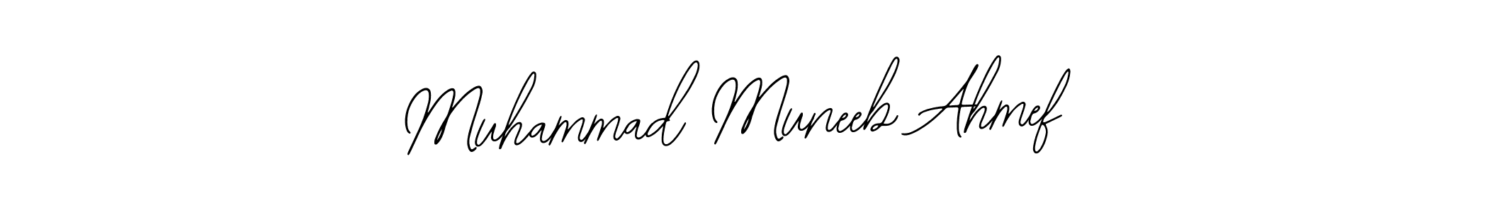 Make a beautiful signature design for name Muhammad Muneeb Ahmef. With this signature (Bearetta-2O07w) style, you can create a handwritten signature for free. Muhammad Muneeb Ahmef signature style 12 images and pictures png