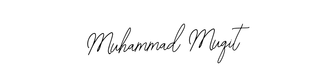 How to make Muhammad Muqit name signature. Use Bearetta-2O07w style for creating short signs online. This is the latest handwritten sign. Muhammad Muqit signature style 12 images and pictures png