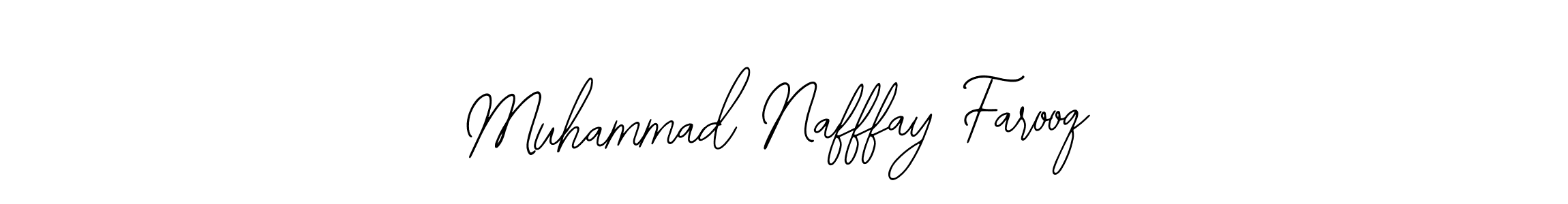 Use a signature maker to create a handwritten signature online. With this signature software, you can design (Bearetta-2O07w) your own signature for name Muhammad Nafffay Farooq. Muhammad Nafffay Farooq signature style 12 images and pictures png