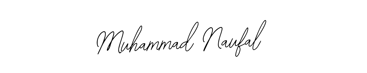 The best way (Bearetta-2O07w) to make a short signature is to pick only two or three words in your name. The name Muhammad Naufal include a total of six letters. For converting this name. Muhammad Naufal signature style 12 images and pictures png