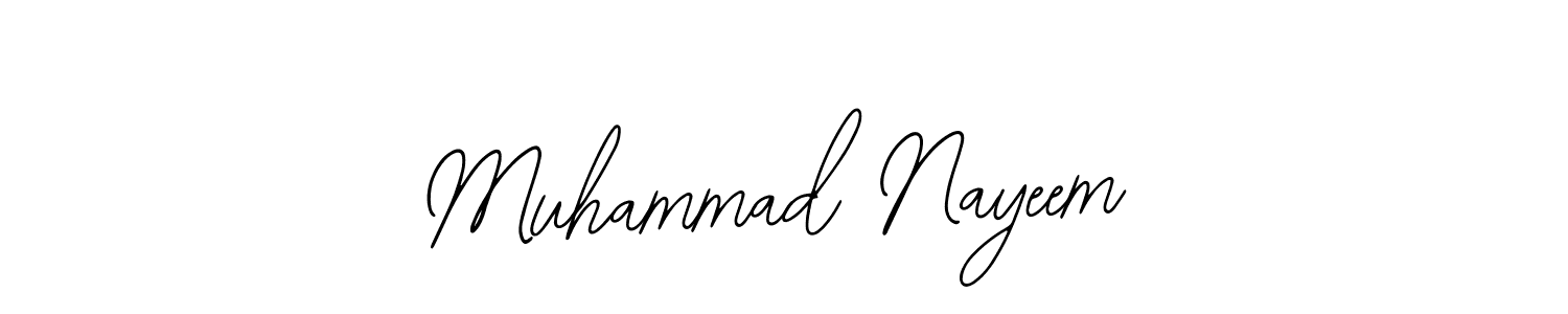 if you are searching for the best signature style for your name Muhammad Nayeem. so please give up your signature search. here we have designed multiple signature styles  using Bearetta-2O07w. Muhammad Nayeem signature style 12 images and pictures png