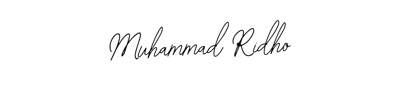 How to make Muhammad Ridho signature? Bearetta-2O07w is a professional autograph style. Create handwritten signature for Muhammad Ridho name. Muhammad Ridho signature style 12 images and pictures png