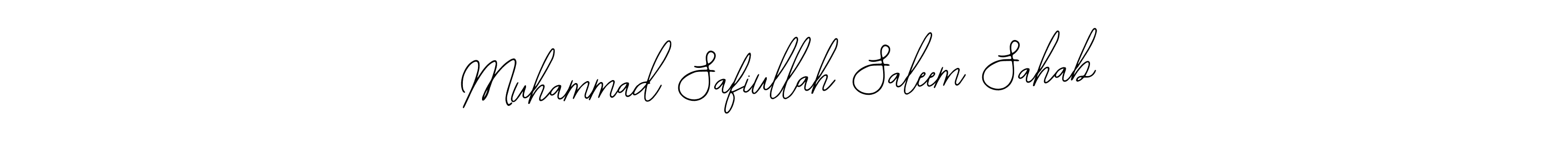 Use a signature maker to create a handwritten signature online. With this signature software, you can design (Bearetta-2O07w) your own signature for name Muhammad Safiullah Saleem Sahab. Muhammad Safiullah Saleem Sahab signature style 12 images and pictures png