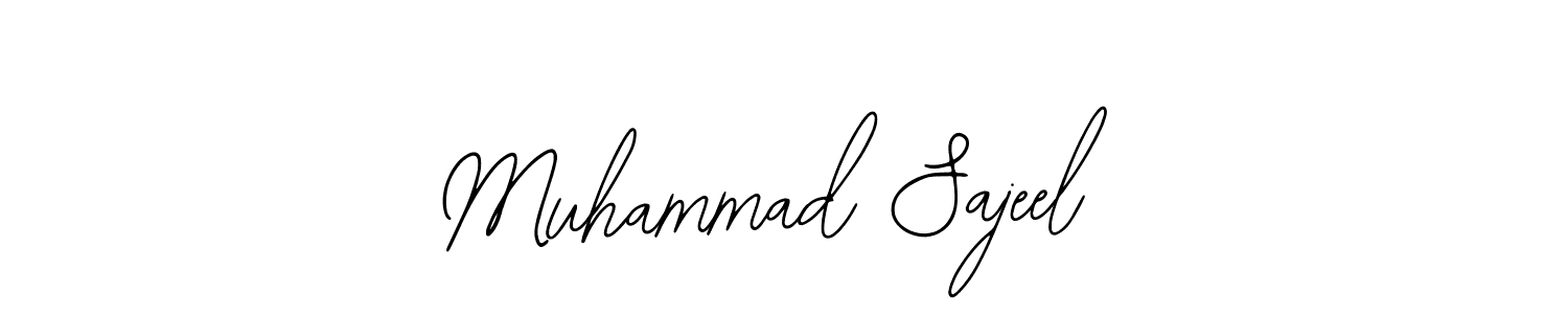 Make a beautiful signature design for name Muhammad Sajeel. With this signature (Bearetta-2O07w) style, you can create a handwritten signature for free. Muhammad Sajeel signature style 12 images and pictures png