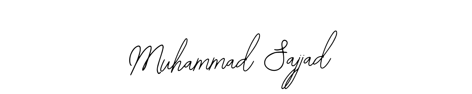 You should practise on your own different ways (Bearetta-2O07w) to write your name (Muhammad Sajjad) in signature. don't let someone else do it for you. Muhammad Sajjad signature style 12 images and pictures png