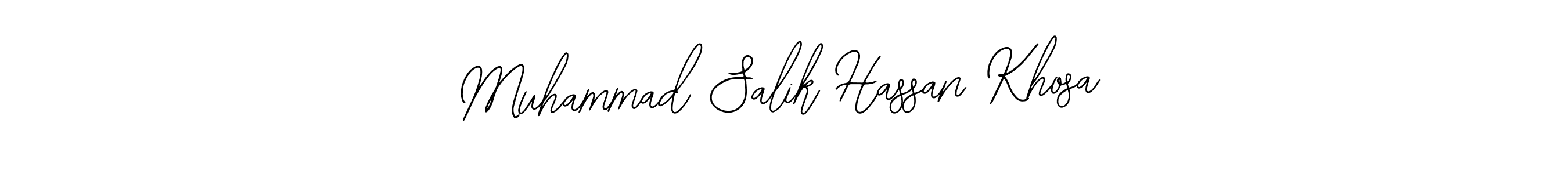 Make a beautiful signature design for name Muhammad Salik Hassan Khosa. With this signature (Bearetta-2O07w) style, you can create a handwritten signature for free. Muhammad Salik Hassan Khosa signature style 12 images and pictures png