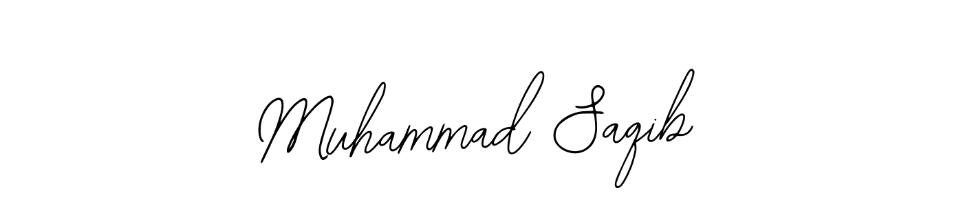 How to make Muhammad Saqib name signature. Use Bearetta-2O07w style for creating short signs online. This is the latest handwritten sign. Muhammad Saqib signature style 12 images and pictures png