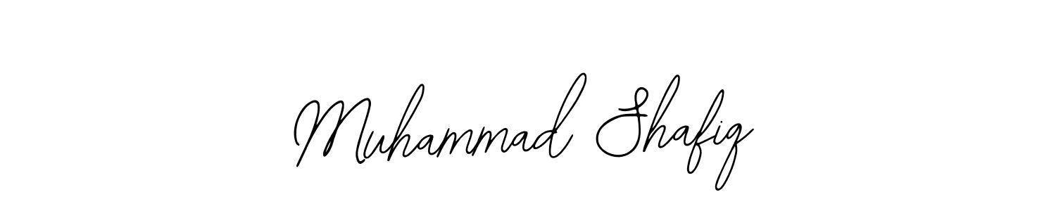 The best way (Bearetta-2O07w) to make a short signature is to pick only two or three words in your name. The name Muhammad Shafiq include a total of six letters. For converting this name. Muhammad Shafiq signature style 12 images and pictures png