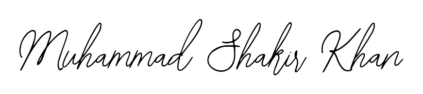 Create a personalized artistic stamp with Muhammad Shakir Khan in Bearetta-2O07w font. Perfect for visual artists, designers, and influencers. Muhammad Shakir Khan signature style 12 images and pictures png