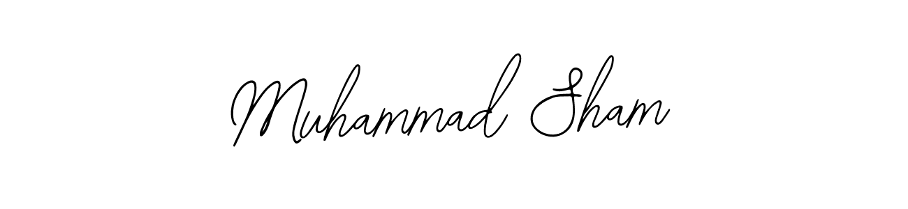 How to Draw Muhammad Sham signature style? Bearetta-2O07w is a latest design signature styles for name Muhammad Sham. Muhammad Sham signature style 12 images and pictures png