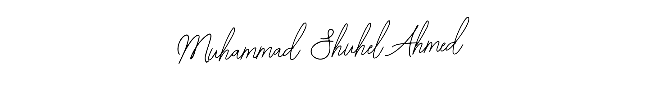 Use a signature maker to create a handwritten signature online. With this signature software, you can design (Bearetta-2O07w) your own signature for name Muhammad Shuhel Ahmed. Muhammad Shuhel Ahmed signature style 12 images and pictures png