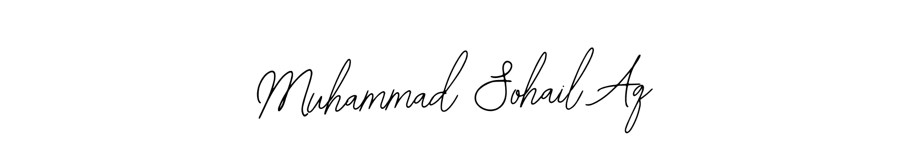 How to make Muhammad Sohail Aq name signature. Use Bearetta-2O07w style for creating short signs online. This is the latest handwritten sign. Muhammad Sohail Aq signature style 12 images and pictures png