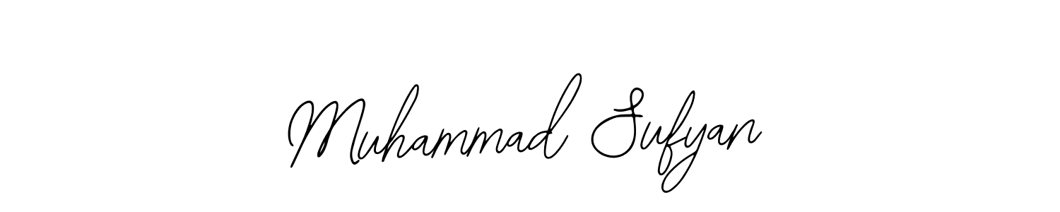 Use a signature maker to create a handwritten signature online. With this signature software, you can design (Bearetta-2O07w) your own signature for name Muhammad Sufyan. Muhammad Sufyan signature style 12 images and pictures png