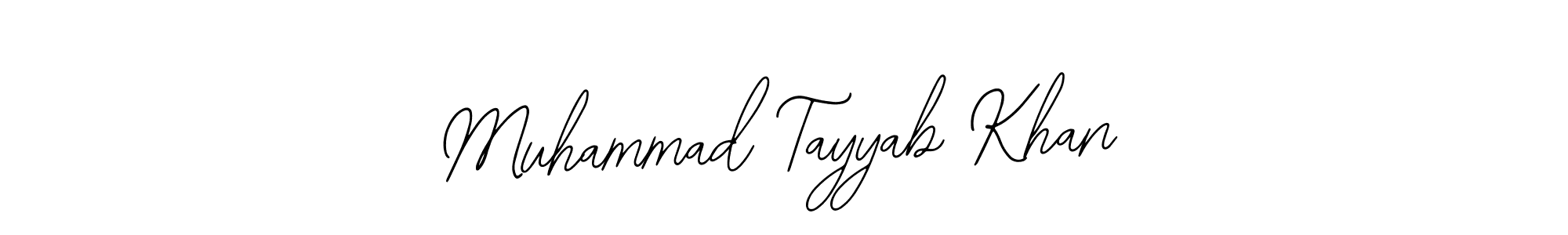 Bearetta-2O07w is a professional signature style that is perfect for those who want to add a touch of class to their signature. It is also a great choice for those who want to make their signature more unique. Get Muhammad Tayyab Khan name to fancy signature for free. Muhammad Tayyab Khan signature style 12 images and pictures png