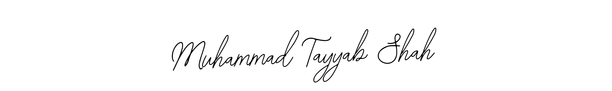 The best way (Bearetta-2O07w) to make a short signature is to pick only two or three words in your name. The name Muhammad Tayyab Shah include a total of six letters. For converting this name. Muhammad Tayyab Shah signature style 12 images and pictures png
