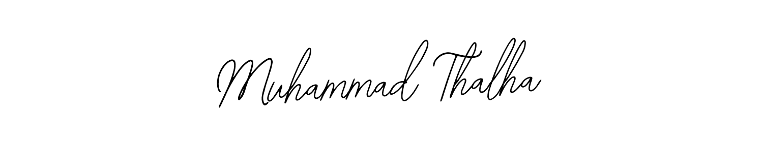 Design your own signature with our free online signature maker. With this signature software, you can create a handwritten (Bearetta-2O07w) signature for name Muhammad Thalha. Muhammad Thalha signature style 12 images and pictures png