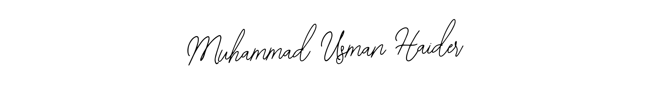 Use a signature maker to create a handwritten signature online. With this signature software, you can design (Bearetta-2O07w) your own signature for name Muhammad Usman Haider. Muhammad Usman Haider signature style 12 images and pictures png