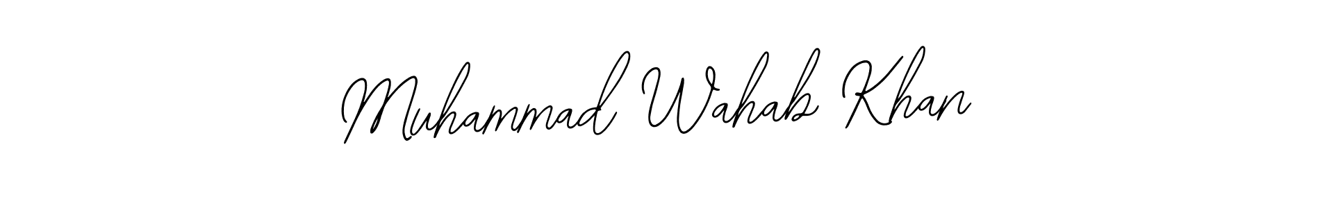 It looks lik you need a new signature style for name Muhammad Wahab Khan. Design unique handwritten (Bearetta-2O07w) signature with our free signature maker in just a few clicks. Muhammad Wahab Khan signature style 12 images and pictures png