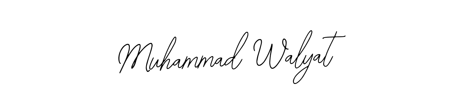 Design your own signature with our free online signature maker. With this signature software, you can create a handwritten (Bearetta-2O07w) signature for name Muhammad Walyat. Muhammad Walyat signature style 12 images and pictures png