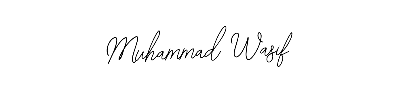 How to make Muhammad Wasif name signature. Use Bearetta-2O07w style for creating short signs online. This is the latest handwritten sign. Muhammad Wasif signature style 12 images and pictures png