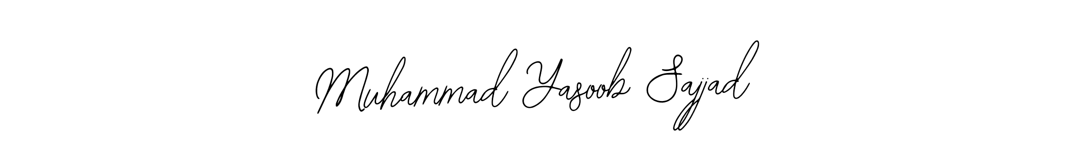 Use a signature maker to create a handwritten signature online. With this signature software, you can design (Bearetta-2O07w) your own signature for name Muhammad Yasoob Sajjad. Muhammad Yasoob Sajjad signature style 12 images and pictures png