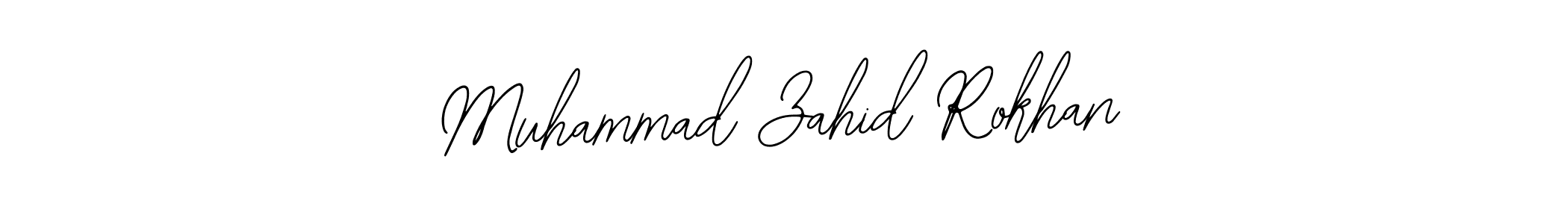The best way (Bearetta-2O07w) to make a short signature is to pick only two or three words in your name. The name Muhammad Zahid Rokhan include a total of six letters. For converting this name. Muhammad Zahid Rokhan signature style 12 images and pictures png