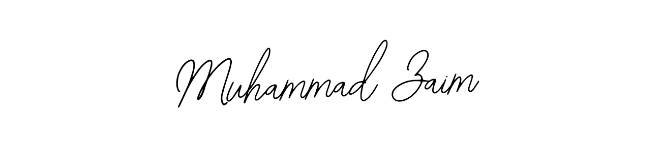 if you are searching for the best signature style for your name Muhammad Zaim. so please give up your signature search. here we have designed multiple signature styles  using Bearetta-2O07w. Muhammad Zaim signature style 12 images and pictures png
